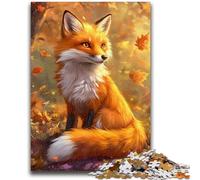 Jigsaw Puzzles for Teenagers 1000 Piece Forest Fox 1000 Pieces for Adults,Brain Intelligence Challenge Addictive Toys for Home Decoration (26x38cm)
