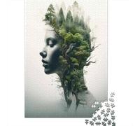 Jigsaw Puzzles for Teenagers 1000 Piece Forest in Her Mind-3 Adult Jigsaw Fun Games Perfect Decoration Fun Activities at Home 38x26cm/1000pcs