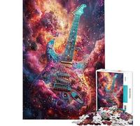 Jigsaw Puzzles for Teenagers 1000 Piece Galactic Guitar Symphony Jigsaw Puzzles 1000 Educational Toy Secret Santa Gifts Perfect Decoration (Size 50x75cm)