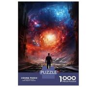 Jigsaw Puzzles for Teenagers 1000 Piece Galactic Journey Space Exploration Poster Puzzle for Adults Anti-Stress Toys Presents for Women Unique Birthday And Xmas Gifts 52x38cm/1000pcs