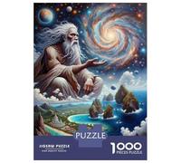 Jigsaw Puzzles for Teenagers 1000 Piece Galactic Wisdom Ancient Astronauts Exploring The Cosmos Adult Puzzles Toy Wall Decor Enhance Memory Challenging Game Gifts 52x38cm/1000pcs
