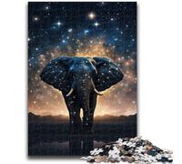 Jigsaw Puzzles for Teenagers 1000 Piece Galaxies Elephants Teenager Puzzles,Educational Games Home Decoration Suitable for Desktop Decoration (26x38cm)