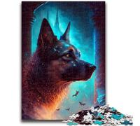 Jigsaw Puzzles for Teenagers 1000 Piece German Shepherd Dog Fable for And 14 Years And over Interesting Stress Reduction Gifts for Friends And Family 50x75cm