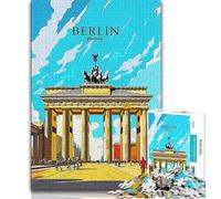 Jigsaw Puzzles for Teenagers 1000 Piece Germany Berlin Travel,Help The Brain Exercise Addictive Toys to Cultivate Patience Gift For Birthdays (38x26cm)