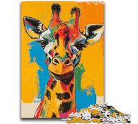 Jigsaw Puzzles for Teenagers 1000 Piece Giraffe Art for And from 14 Years And over Play Toys Because It Is Ideal As A Gift for The Whole Family 38x26cm