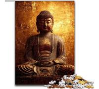 Jigsaw Puzzles for Teenagers 1000 Piece Golden Buddha, for And from 14 Years And over Educational Learning Toys Family Games Birthday Present (Size 26x38cm)
