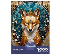 Jigsaw Puzzles for Teenagers 1000 Piece Golden Fox Kitsune Puzzles for Adults Toy Wall Decor A Work of Art Unique Birthday And Xmas Gifts 70x50cm/1000pcs