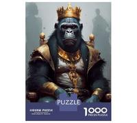 Jigsaw Puzzles for Teenagers 1000 Piece Gorilla Charming Puzzles for Adults Toy Wall Decor A Work of Art Unique Birthday And Xmas Gifts 70x50cm/1000pcs