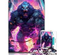 Jigsaw Puzzles for Teenagers 1000 Piece Gorilla Ultimate Power Adult Puzzles,Stress Reliever Difficult Challenge Secret Santa Gifts 38x26cm