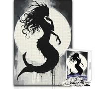 Jigsaw Puzzles for Teenagers 1000 Piece Gothic Mermaid Toy Intellectual Game Difficult Hard Toy Wall Decor Size 38x52cm