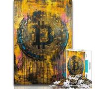 Jigsaw Puzzles for Teenagers 1000 Piece Graffiti Bitcoin Teenager Puzzles,learning Educational Is Ideal As A Gift for The Whole Family (size 75x50cm)