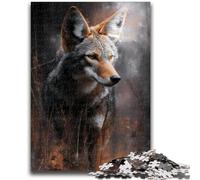Jigsaw Puzzles for Teenagers 1000 Piece Gray Wolf Challenging To Complete But Fun And Humorous Educational Game for Birthday 26x38cm