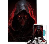 Jigsaw Puzzles for Teenagers 1000 Piece Grim Reaper Gaze Fun Activities at Home Learning Educational Educational Toy for And 14 Years And over (50x75cm)