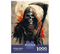 Jigsaw Puzzles for Teenagers 1000 Piece Grim Reaper Painting Puzzles for Adults Toy Wall Decor A Work of Art Unique Birthday And Xmas Gifts 52x38cm/1000pcs