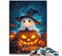Jigsaw Puzzles for Teenagers 1000 Piece Halloween Astronaut Toys Educational Games Stress Relieving Suitable for Desktop Decoration 26x38cm