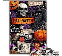 Jigsaw Puzzles for Teenagers 1000 Piece Halloween Collage, for And from 14 Years And over Educational Learning Toys Family Games Birthday Present (Size 26x38cm)