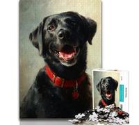 Jigsaw Puzzles for Teenagers 1000 Piece Happy Labrador Puzzles for Teenagers,Educational Games Wall Decoration Unique Birthday And Xmas Gifts (size 75x50cm)