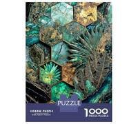 Jigsaw Puzzles for Teenagers 1000 Piece Hexagonal Harmony Kintsugi Art Teenager Puzzles Relaxing Games For Family Fun Challenging Game Gifts 52x38cm/1000pcs