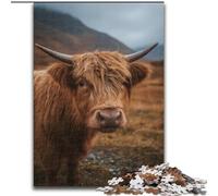 Jigsaw Puzzles for Teenagers 1000 Piece Highland Cow Family Fun for Is Ideal As A Gift for The Whole Family for And Age 14 Years Up (size 50x75cm)