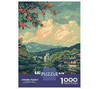Jigsaw Puzzles for Teenagers 1000 Piece Hiroshima Japan Scenic View Puzzle for Adults Hands-on Game Wall Decoration Christmas Birthday Gifts 38x26cm/1000pcs