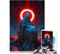 Jigsaw Puzzles for teenagers 1000 Piece Holy Mary with Lamb Handgeschwindigkeitswettbewerb Wanddekoration38x26cm