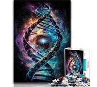 Jigsaw Puzzles for Teenagers 1000 Piece Human DNA in The Space Adult Puzzles,Stress Reliever Difficult Challenge Secret Santa Gifts 38x26cm