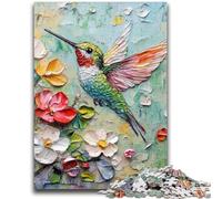 Jigsaw Puzzles for Teenagers 1000 Piece Hummingbird Adult Puzzles,Educational Games Home Decoration Birthday Present, Gifts, Wall Art (50x75cm)