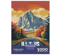 Jigsaw Puzzles for Teenagers 1000 Piece Illinois Mountain Road Puzzles for Adults Toy Wall Decor A Work of Art Unique Birthday And Xmas Gifts 52x38cm/1000pcs