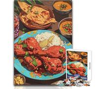 Jigsaw Puzzles for Teenagers 1000 Piece Indian Cuisine Still Life Practical Game Analysis And Logic Gift For Birthdays Size 38x52cm