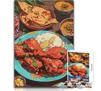 Jigsaw Puzzles for Teenagers 1000 Piece Indian Cuisine Still Life Practical Game Analysis And Logic Gift For Birthdays Size 38x26cm