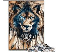 Jigsaw Puzzles for Teenagers 1000 Piece Indian Lion, Educational Toys for Is Ideal As A Gift for The Whole Family for And 14 Years Old (Size 50x75cm)