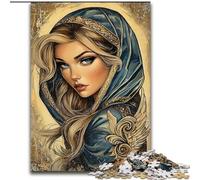 Jigsaw Puzzles for Teenagers 1000 Piece Indian Princess, Challenging Game And Family Play with Fully Interlocking Randomly Shaped Pieces (Size 26x38cm)
