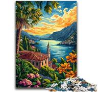Jigsaw Puzzles for Teenagers 1000 Piece Italian Cityscape Learning Educational Toys Family Games Educational Game for Birthday, Chrismas 50x75cm