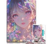 Jigsaw Puzzles for Teenagers 1000 Piece Japanese Anime Girl,Educational Stress Relief Toy for Is Ideal As A Gift for The Whole Family 38X26CM