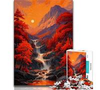 Jigsaw Puzzles for Teenagers 1000 Piece Japanese Autumn Landscape,learning Educational Toys Fun at Home Activities,Birthday Present,Travel Gifts (38x26cm)