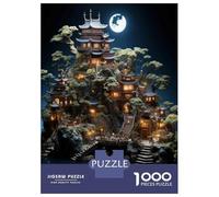 Jigsaw Puzzles for Teenagers 1000 Piece Japanese Castle Model Kit Adult Puzzles Toy Wall Decor Presents for Women Fun at Home Activities, 70x50cm/1000pcs
