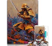 Jigsaw Puzzles for Teenagers 1000 Piece Japanese Golden Ninja Puzzles,Family Game Stress Reliever Difficult Challenge Suitable for Couples 26x38cm