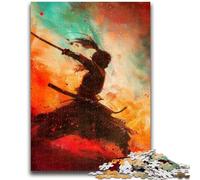 Jigsaw Puzzles for Teenagers 1000 Piece Japanese Neon Ninja for And from 14 Years And over Play Toys Because It Is Ideal As A Gift for The Whole Family 38x26cm