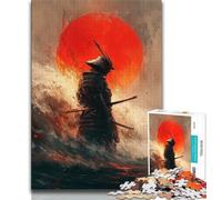 Jigsaw Puzzles for Teenagers 1000 Piece Japanese Samurai Teenager Puzzles,Educational Games Home Decoration Suitable for Desktop Decoration 26x38cm
