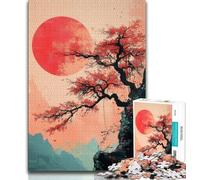 Jigsaw Puzzles for Teenagers 1000 Piece Japanese Style Landscape Puzzles,Family Game Stress Reliever Difficult Challenge Suitable for Couples 26x38cm