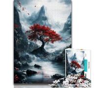 Jigsaw Puzzles for Teenagers 1000 Piece Japanese Style Tree Teenager Puzzles,Educational Games DIY Toys Great Gifts And Toys 26x38cm