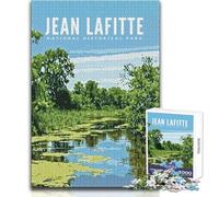Jigsaw Puzzles for Teenagers 1000 Piece Jean Lafitte Nat Hist Park Educational Game Presents for Women Birthday Gifts Size 38x26cm
