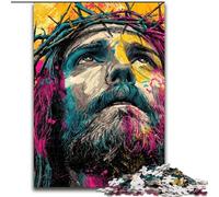 Jigsaw Puzzles for Teenagers 1000 Piece Jesus, for And from 14 Years And over Educational Learning Toys Family Games Birthday Present (Size 26x38cm)
