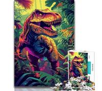 Jigsaw Puzzles for Teenagers 1000 Piece Jungle Dinosaur 1000 Piece Jigsaw,Challenging Family Activity Games DIY Toy for Home Wall Decor Gifts (size 75x50cm)