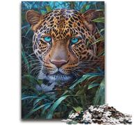 Jigsaw Puzzles for Teenagers 1000 Piece Jungle Leopard Adult Puzzles,Educational Games Home Decoration Birthday Present, Gifts, Wall Art (38x26cm)