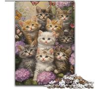 Jigsaw Puzzles for Teenagers 1000 Piece Kitten, Decompressing Intellectual Educational Toy Is Ideal As Gifts for The Whole Family (Size 50x75cm)