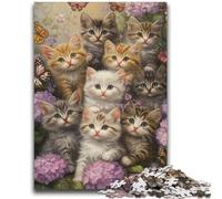 Jigsaw Puzzles for Teenagers 1000 Piece Kitten Teenager Puzzles,Perfect for Game Nights, Colorful Toy for Home Gift (50x75cm)