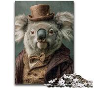 Jigsaw Puzzles for Teenagers 1000 Piece Koala Noble Puzzles,Family Game Stress Reliever Difficult Challenge Suitable for Couples (38x26cm)