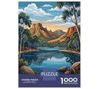 Jigsaw Puzzles for Teenagers 1000 Piece Lake Stirling Australia Landscape Art Puzzle for Adults Relax Games Perfect Decoration Unique Birthday And Xmas Gifts 52x38cm/1000pcs