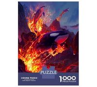 Jigsaw Puzzles for Teenagers 1000 Piece Lava Whales Jigsaw Puzzle Relax Games Difficult Hard Fun at Home Activities, 38x26cm/1000pcs